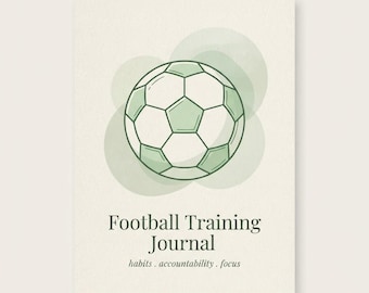Football Training Journal Printable PDF — Match, Training and Habit Tracker