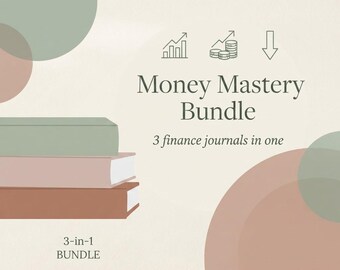 Money Mastery Bundle — 3 Printable Finance PDFs — Budget, Savings & Debt Tracker