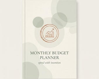 Monthly Budget Planner Printable PDF — Income, Expenses & Bill Tracker