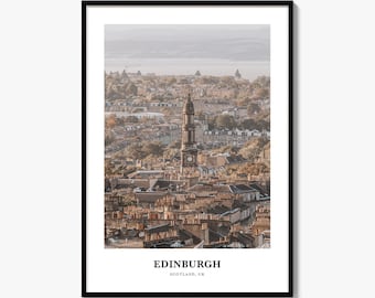 Edinburgh Print, Colorful Photo Poster, Travel Wall Art, Home Decor