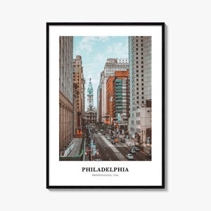 Philadelphia Print No 3, Philadelphia Photo Poster, Philadelphia Travel Wall, Philadelphia Map, Philadelphia Photography, Pennsylvania, USA