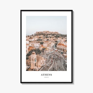 Athens Print Greece, Athens Photo Poster, Athens Travel Wall Art, Athens Map Print, Athens Photography Print, Athens Wall Décor, Greece