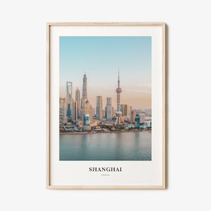 Shanghai Print, Shanghai Photo Poster, Shanghai Travel Wall Art, Shanghai Map Print, Shanghai Photography Print, Shanghai Wall Décor, China