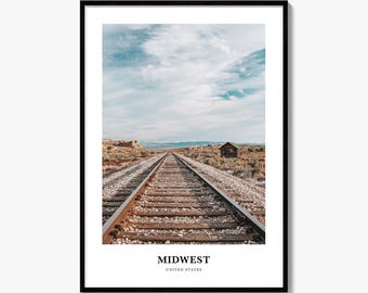Midwest Print, Colorful Photo Poster, Travel Wall Art, Home Decor