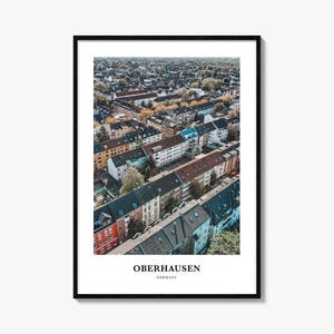 Oberhausen Print, Oberhausen Photo Poster, Oberhausen Travel Wall Art, Oberhausen Map Print, Oberhausen Photography Print, Germany