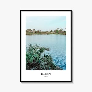 Gabon Print, Gabon Photo Poster, Gabon Travel Wall Art, Gabon Map Print, Gabon Photography Print, Gabon Wall Décor, Africa