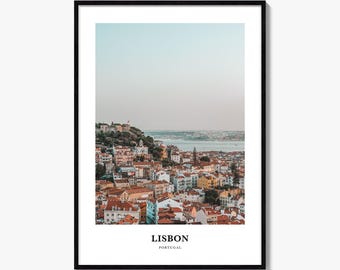 Lisbon Print, Colorful Photo Poster, Travel Wall Art, Home Decor