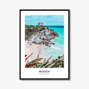 Mexico Print No 2, Mexico Photo Poster, Mexico Travel Wall Art, Mexico Map Print, Mexico Photography Print, Mexico Wall Décor, North America