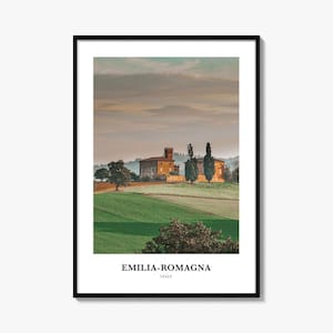 Emilia Romagna Print, Emilia-Romagna Photo Poster, Emilia-Romagna Travel Wall Art, Emilia-Romagna Map Print, Emilia-Romagna Print, Italy