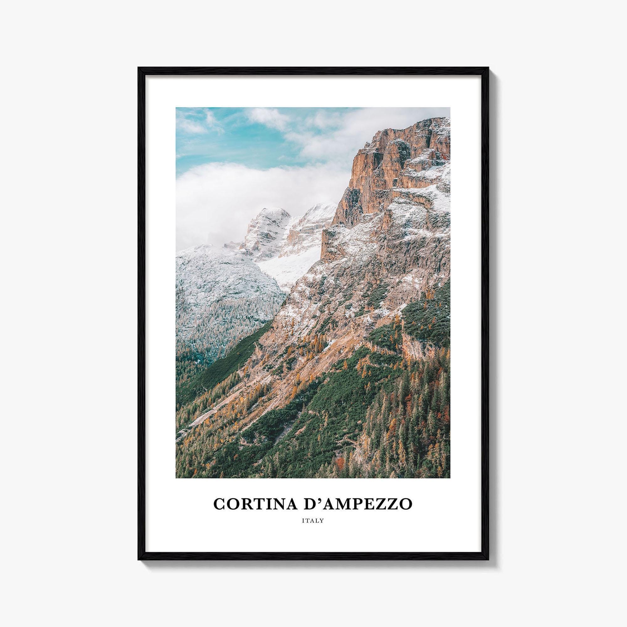 Cortina d’Ampezzo Print, Cortina d’Ampezzo Photo Poster, Cortina d’Ampezzo Travel Wall Art, Cortina Map Print, Cortina Photography, Italy