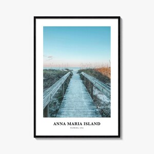Anna Maria Island Druck, Anna Maria Foto Poster, Anna Maria Reise Wandkunst, Anna Maria Karte, Anna Maria Fotografie Druck, Florida, USA