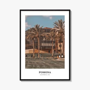 Pomona Print, Pomona Photo Poster, Pomona Travel Wall Art, Pomona Map Print, Pomona Photography Print, Pomona Wall Décor, California, USA