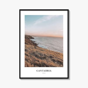 Kantabrien Druck, Kantabrien Foto Poster, Kantabrien Reisewandkunst, Kantabrien Karte Druck, Kantabrien Fotografie Druck, Kantabrien Mauer, Spanien