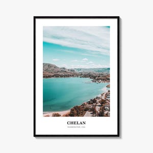 Chelan Print, Chelan Foto Poster, Chelan Reise Wandkunst, Chelan Karte Druck, Chelan Fotografie Druck, Chelan Wanddekor, Washington, USA