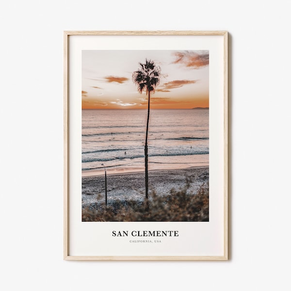 San Clemente Print, San Clemente Photo Poster, San Clemente Travel Wall Art, San Clemente Map Print, San Clemente Print, California, USA