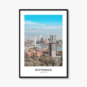 Rotterdam-Druck, Rotterdam-Karte, Rotterdam-Karte, Rotterdam-Fotografie, Niederlande, Kunst, Poster, Kunst, Illustration