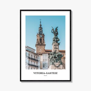 Vitoria Gasteiz Print, Vitoria-Gasteiz Photo Poster, Vitoria-Gasteiz Travel Wall Art, Vitoria-Gasteiz Map Print, Vitoria-Gasteiz, Spain