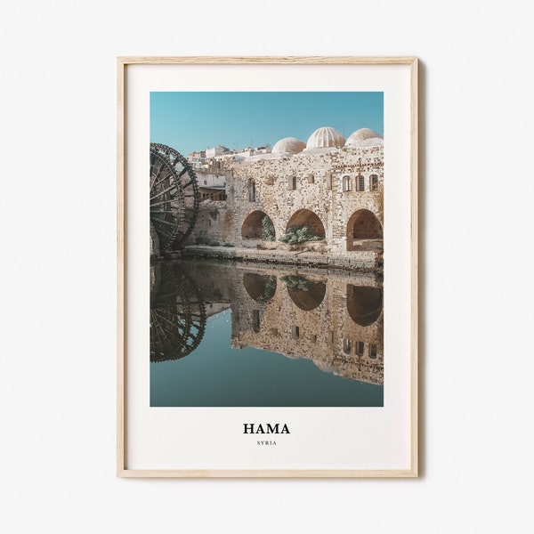 Hama Print, Hama Photo Poster, Hama Travel Wall Art, Hama Map Print, Hama Photography Print, Hama Wall Décor, Syria