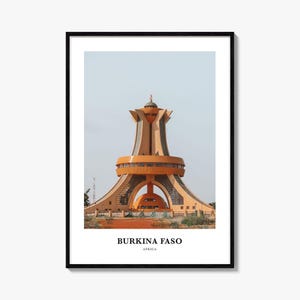 Burkina Faso Print, Burkina Faso Photo Poster, Burkina Faso Travel Wall Art, Burkina Faso Map Print, Burkina Faso Photography Print, Africa