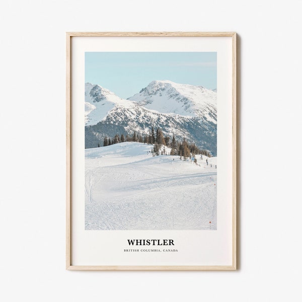 Whistler Print, Whistler Photo Poster, Whistler Travel Wall Art, Whistler Map Print, Whistler Photography Print, British Columbia, Canada