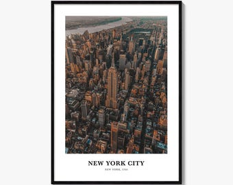New York City Photo Print, USA Travel Poster, Manhattan Wall Art