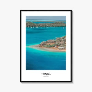 Tonga Print, Tonga Photo Poster, Tonga Travel Wall Art, Tonga Map Print, Tonga Photography Print, Tonga Wall Décor, Oceania