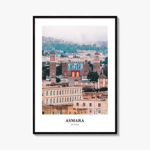 Asmara Print Nr. 2, Asmara Fotoposter, Asmara Reisewandkunst, Asmara Karte Druck, Asmara Fotografie Druck, Asmara Wanddekor, Eritrea