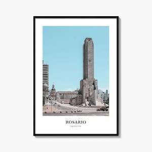 ロサリオプリント、ロサリオ写真ポスター、ロサリオ旅行壁アート、ロサリオ地図プリント、ロサリオ写真プリント、ロサリオ壁装飾、アルゼンチン