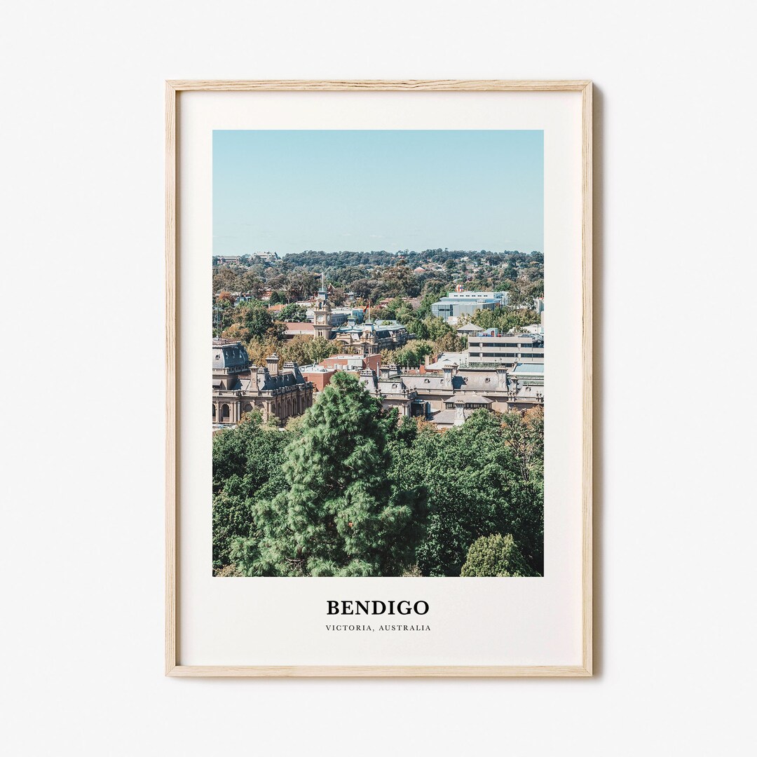 Bendigo Print, Bendigo Photo Poster, Bendigo Travel Wall Art, Bendigo