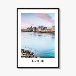 Limerick Print, Limerick Photo Poster, Limerick Travel Wall Art, Limerick Map Print, Limerick Photography, Limerick Wall Décor, Ireland