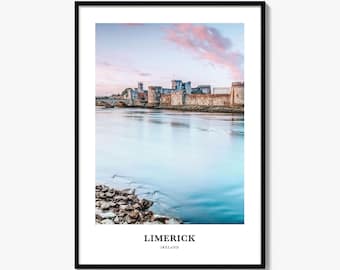 Limerick Print, Limerick Photo Poster, Limerick Travel Wall Art, Limerick Map Print, Limerick Photography, Limerick Wall Décor, Ireland