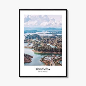 Colombia Print No 2, Colombia Photo Poster, Colombia Travel Wall Art, Colombia Map Print, Colombia Photography, Colombia Wall, South America