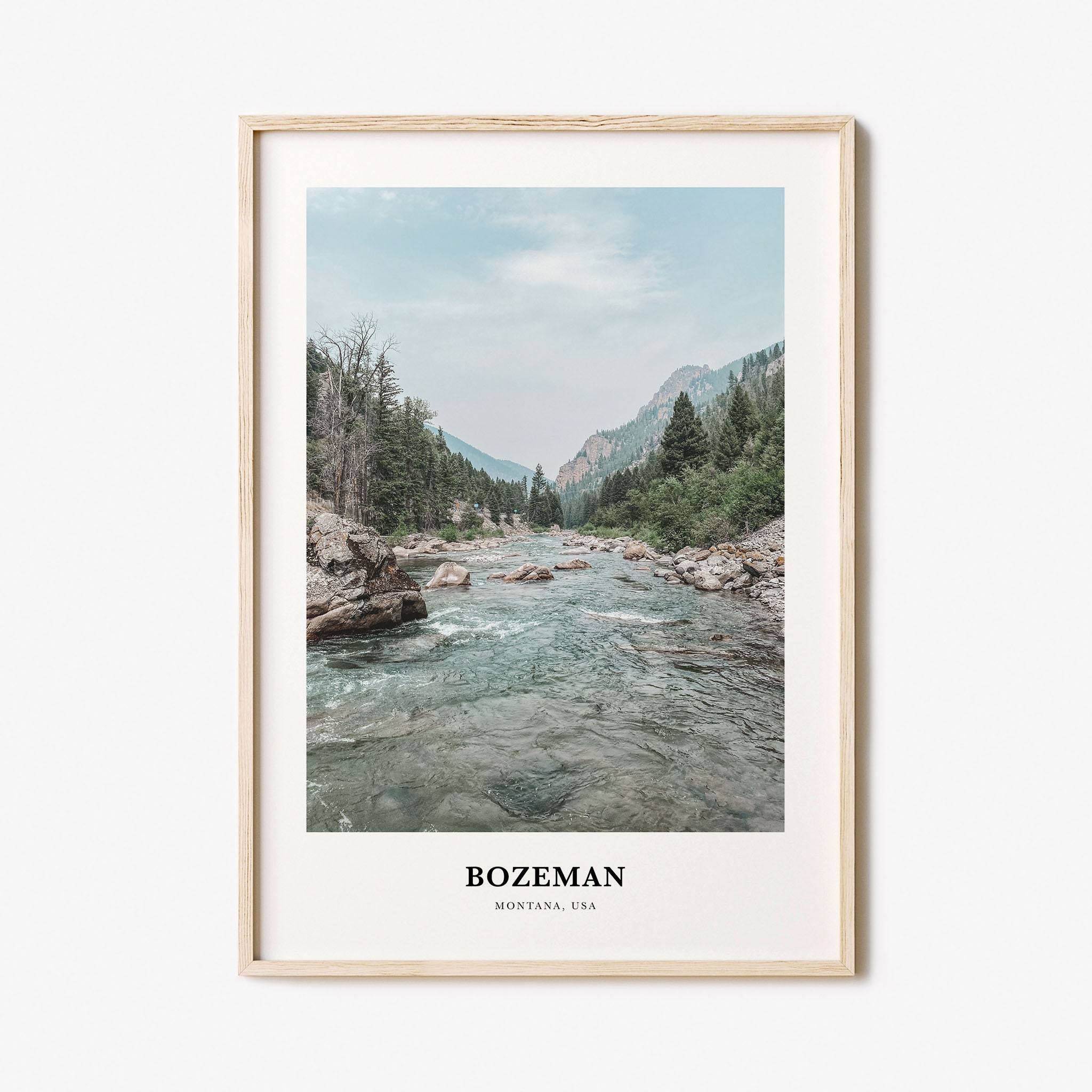 Bozeman Print, Bozeman Photo Poster, Bozeman Travel Wall Art, Bozeman Map Print, Bozeman