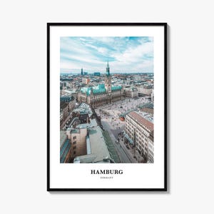 Hamburg Print, Hamburg Photo Poster, Hamburg Travel Wall Art, Hamburg Map Print, Hamburg Photography Print, Hamburg Wall Décor, Germany