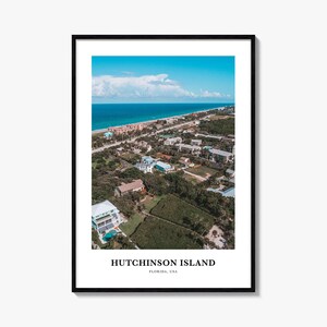 Hutchinson Island Druck, Hutchinson Island Fotoposter, Hutchinson Island Reisewandkunst, Hutchinson Island Karte Druck, Florida, USA