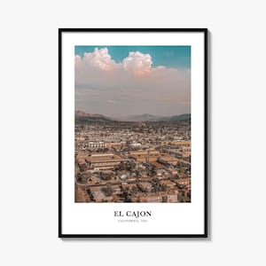 El Cajon Druck, El Cajon Foto Poster, El Cajon Reise Wandkunst, El Cajon Karte Druck, El Cajon Fotografie Druck, El Cajon, Kalifornien, USA