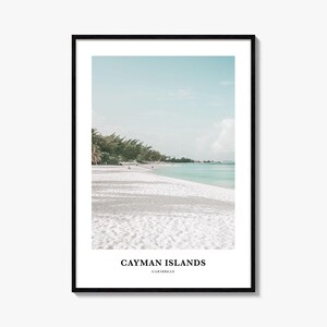 Kaimaninseln Druck, Kaimaninseln Fotoposter, Kaimaninseln Reisewandkunst, Kaimaninseln Karte Druck, Fotografie, Karibik