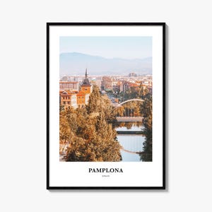 Pamplona Print, Pamplona Foto Poster, Pamplona Reise Wandkunst, Pamplona Karte Print, Pamplona Fotografie Druck, Pamplona Wanddekor, Spanien