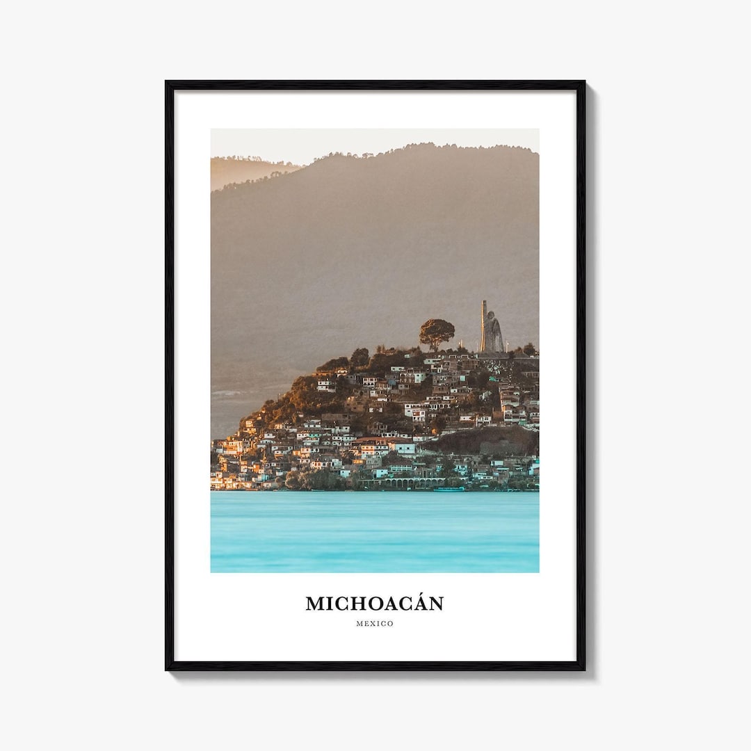 Michoacan Photo Print, Isla Janitzio Travel Poster, Patzcuaro Wall