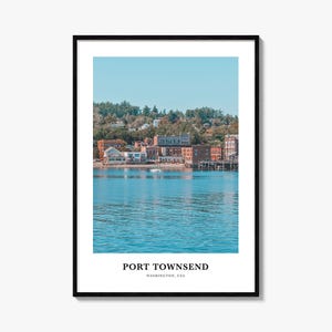 Port Townsend-print, Port Townsend-fotoposter, Port Townsend Travel Wall Art, Port Townsend-kaartafdruk, Port Townsend, Washington (VS)