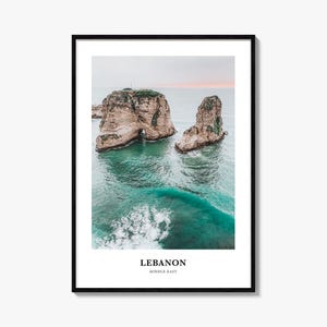 Lebanon Print, Lebanon Photo Poster, Lebanon Travel Wall Art, Lebanon Map Print, Lebanon Photography Print, Lebanon Wall Décor, Middle East