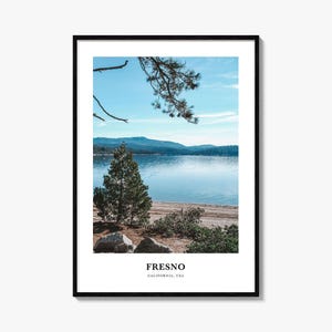 Fresno Print, Fresno Photo Poster, Fresno Travel Wall Art, Fresno Map Print, Fresno Photography Print, Fresno Wall Décor, California, USA