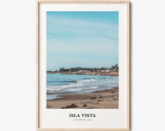 Isla Vista Print, Isla Vista Photo Poster, Isla Vista Travel Wall Art, Isla Vista Map Print, Isla Vista Photography Print, California, USA