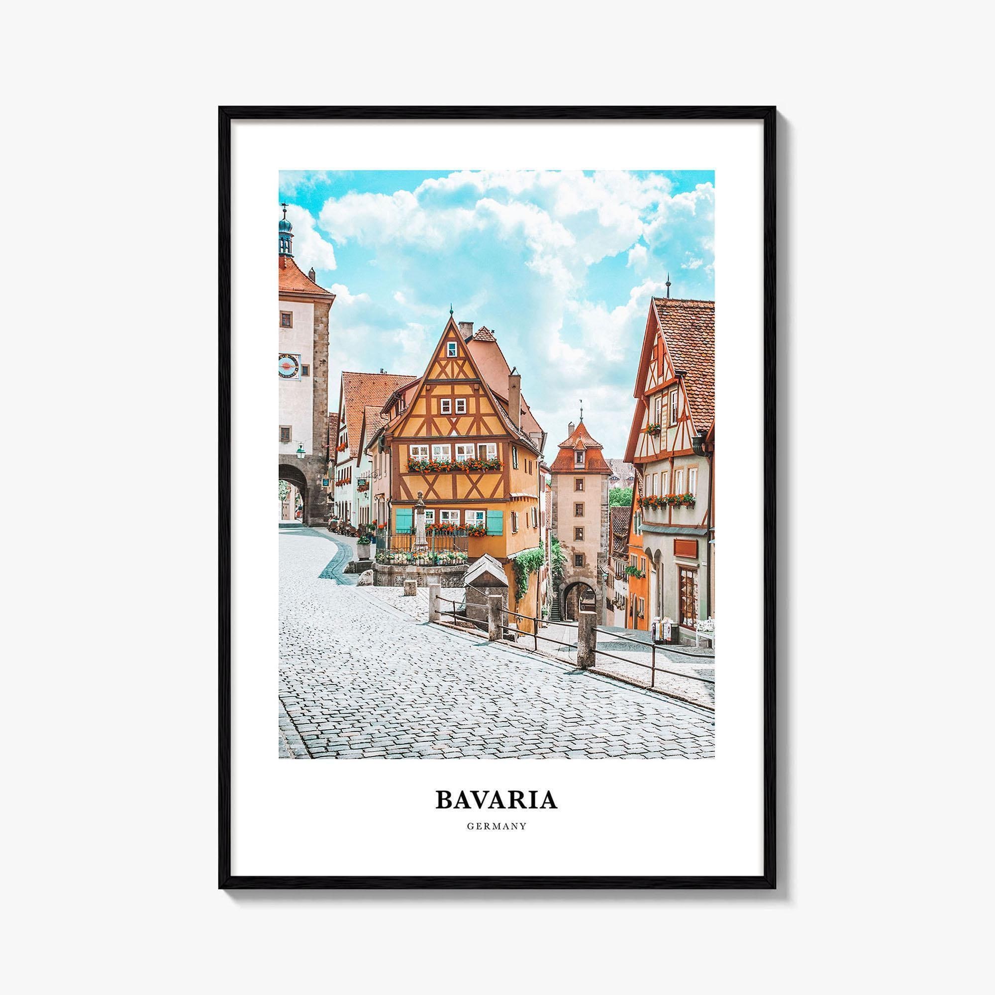 Bavaria Print, Bavaria Photo Poster, Bavaria Travel Wall Art, Bavaria Map Print, Bavaria Photography Print, Bavaria Wall Décor, Germany