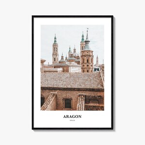 Aragonien Print, Aragonien Foto Poster, Aragonien Reise Wandkunst, Aragonien Karte Druck, Aragonien Fotografie Druck, Aragonien Wanddekor, Spanien