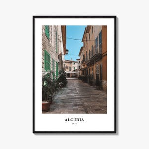 Alcudia Print, Alcudia Foto Poster, Alcudia Reise, Wandkunst, Alcudia Kartendruck, Alcudia Fotografie Druck, Alcudia Wanddekor, Spanien