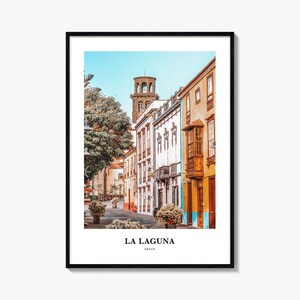 La Laguna Druck, La Laguna Fotoposter, La Laguna Reisewandkunst, La Laguna Kartendruck, La Laguna Fotografie, La Laguna Wanddekor, Spanien