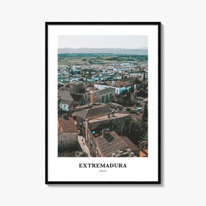 Extremadura Druck, Extremadura Fotodruck, Extremadura Reisewandkunst, Extremadura Karte Druck, Extremadura Fotografie, Spanien