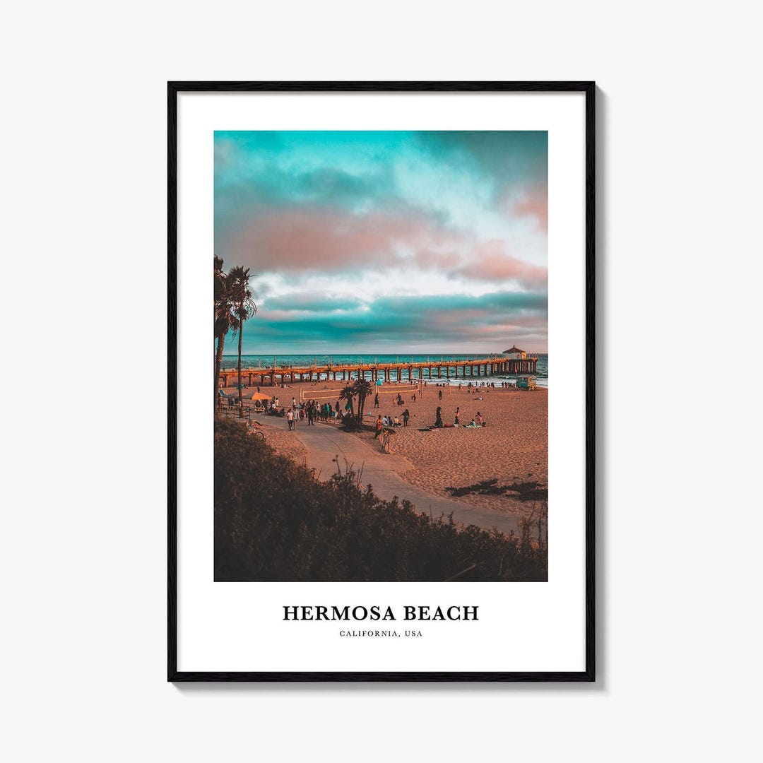Hermosa Beach Photo Print, California Travel Poster, USA Wall Art, Los ...