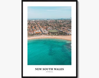 New South Wales Print, Colorful Photo Poster, Travel Wall Art, Home Decor